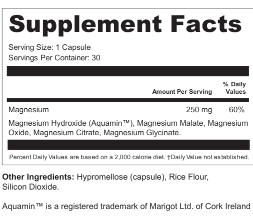 Supplement Facts for Bay
